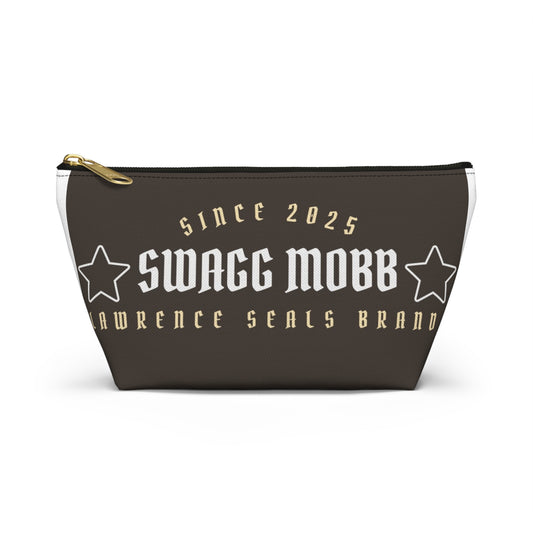 Chic T-bottom Accessory Pouch, Stylish Makeup Bag, Travel Organizer, Gift for Her, Eco-friendly Essentials Case