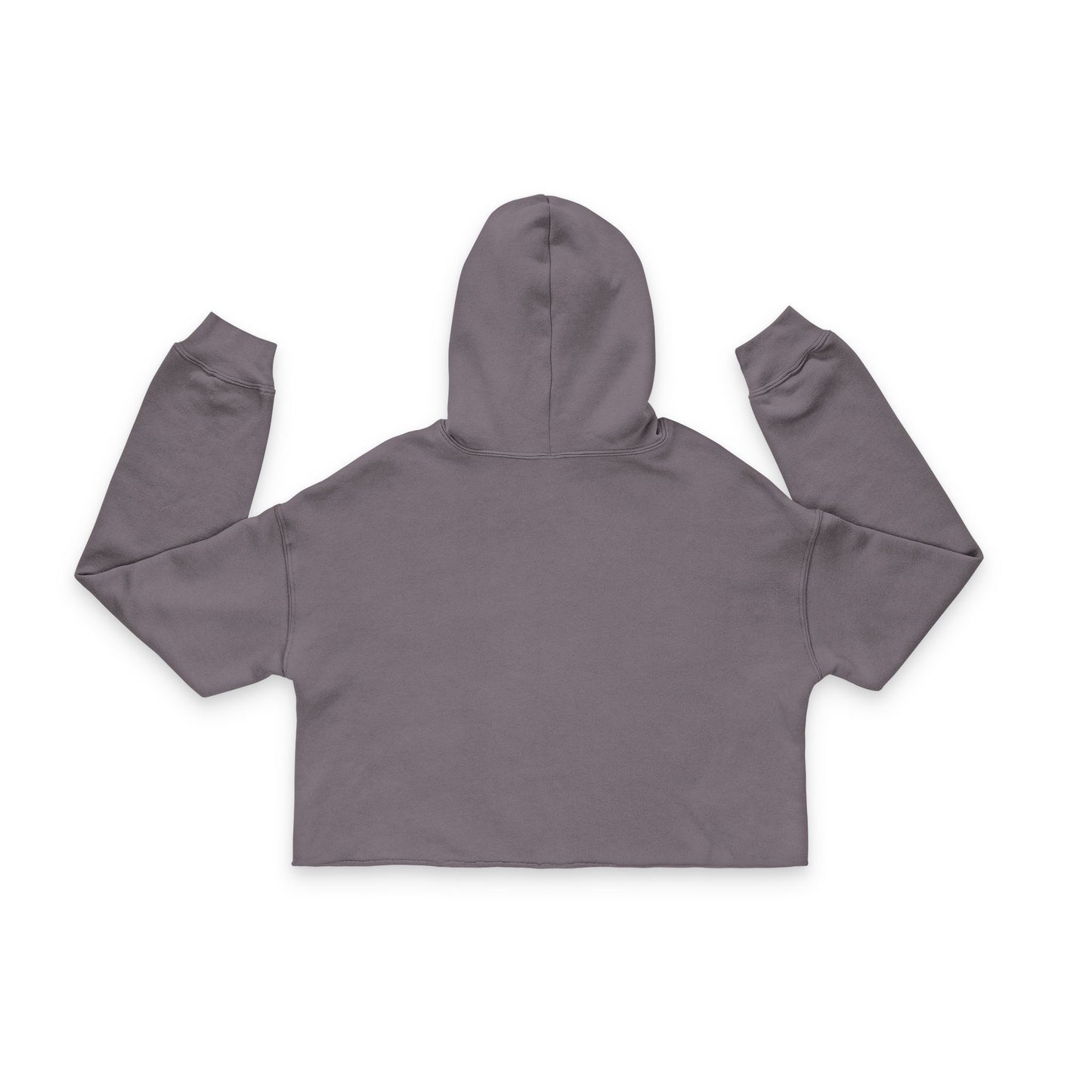Cropped Hoodie — Olive 'SWAGG MOBB' Star Logo Women's Streetwear