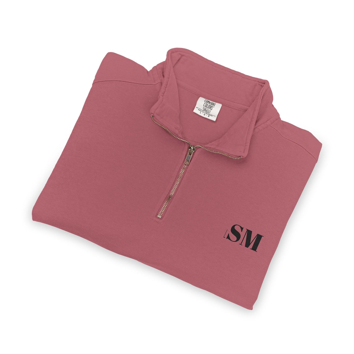 Quarter-Zip Sweatshirt — Vintage Crest "Always Forward" Chest Logo