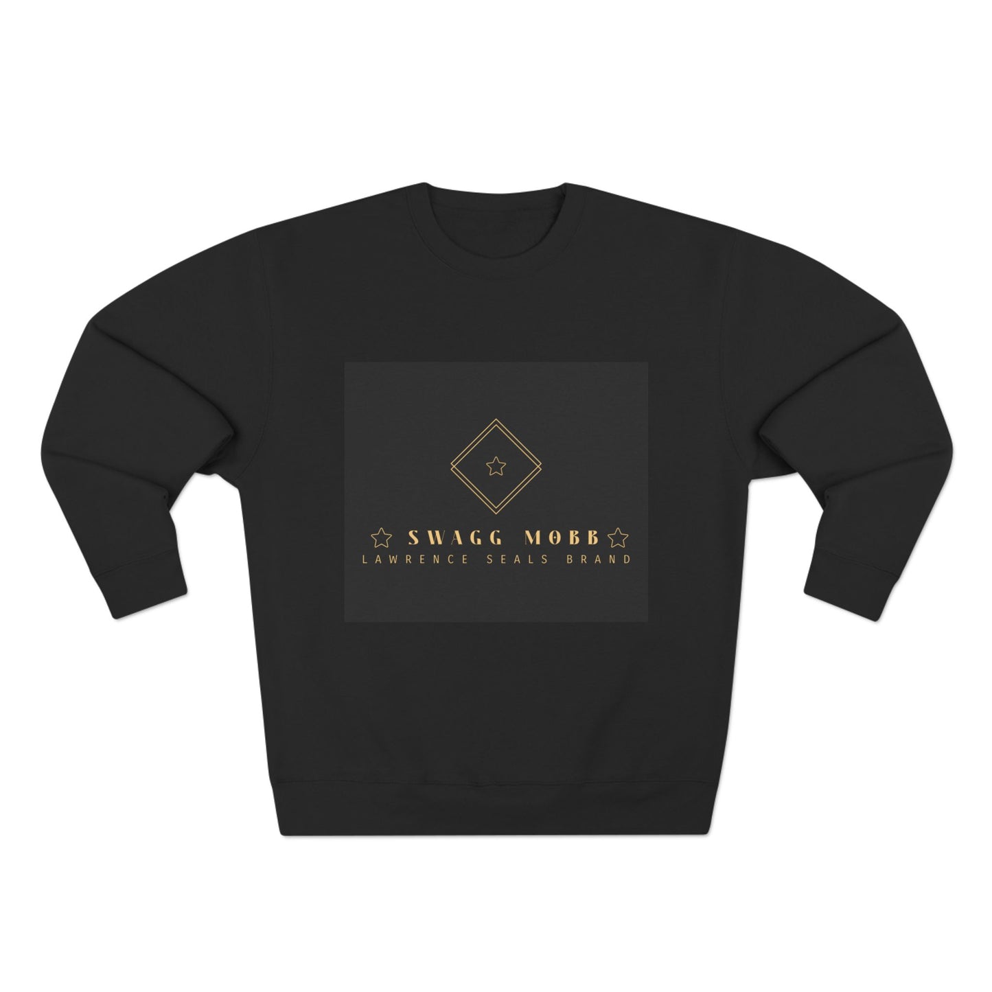 Luxury Logo Sweatshirt — Gold Emblem Crewneck