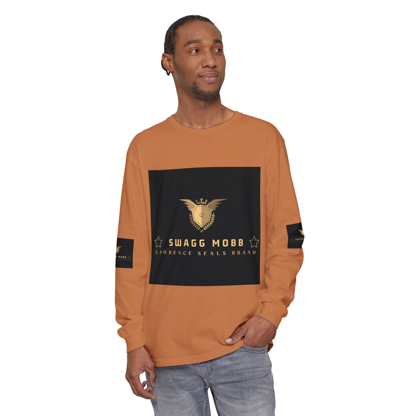 Swagg Mobb Eagle Logo Long Sleeve T-Shirt