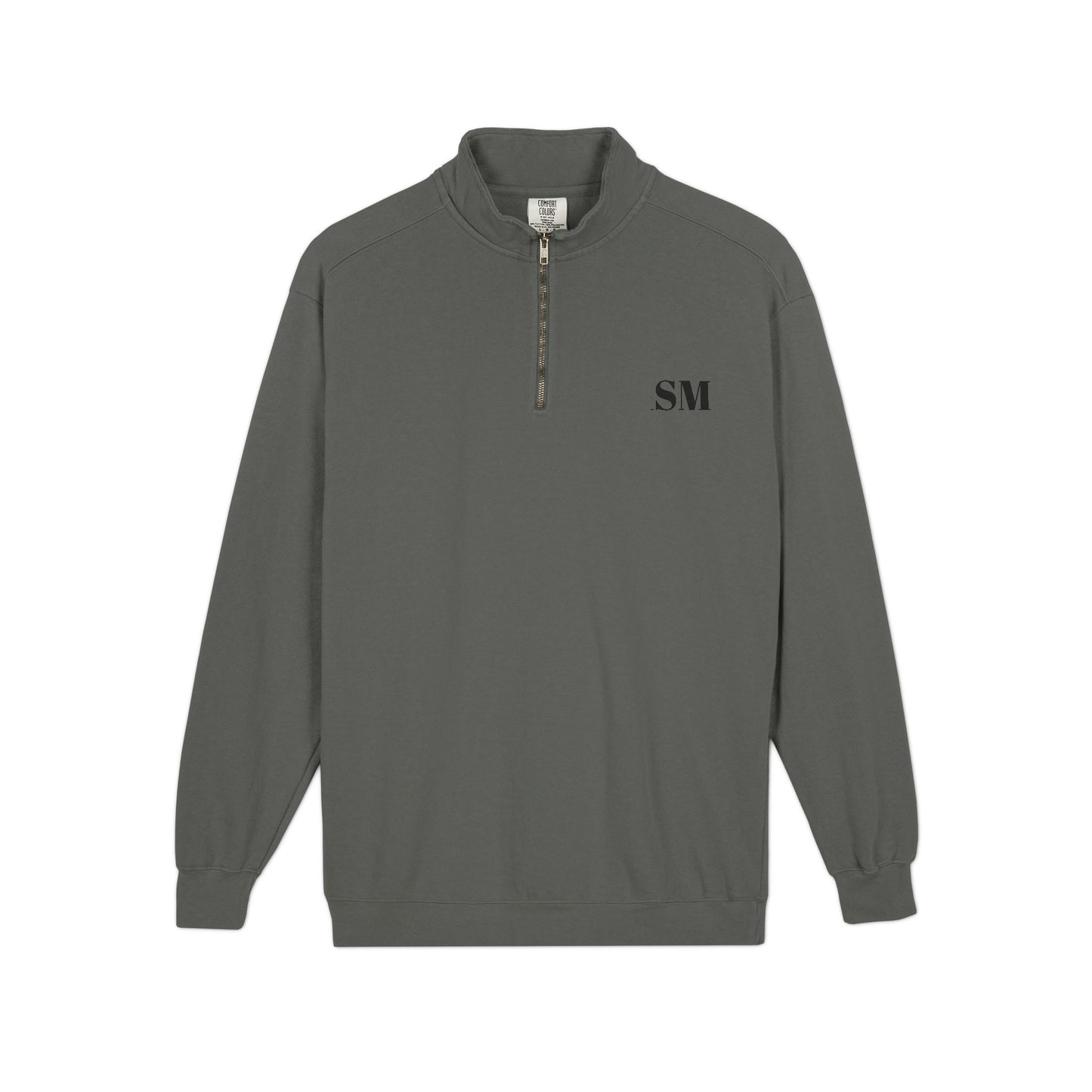Quarter-Zip Sweatshirt — Vintage Crest "Always Forward" Chest Logo