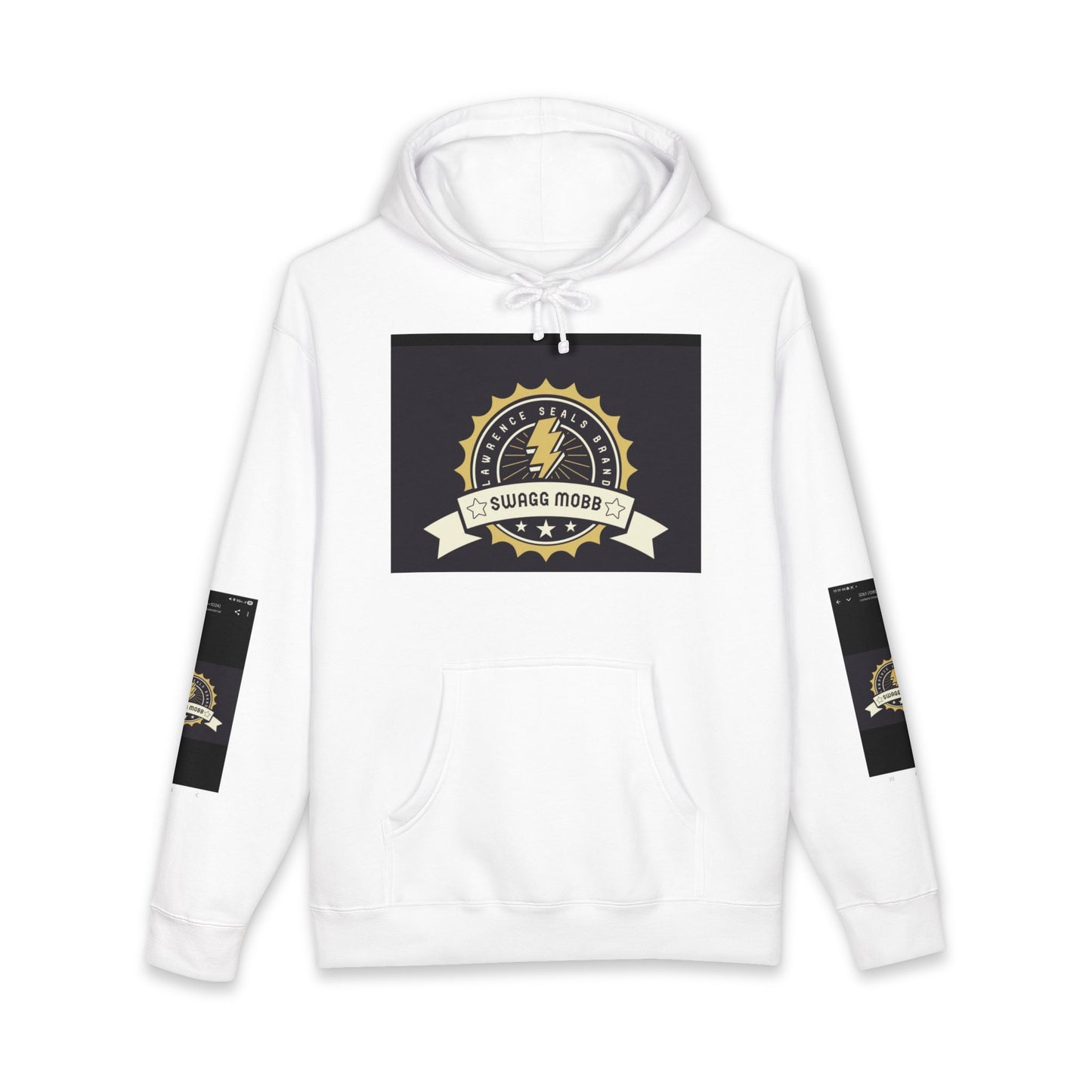 Swagg Mobz Lightning Logo Hoodie — Vintage Badge Graphic Hoodie