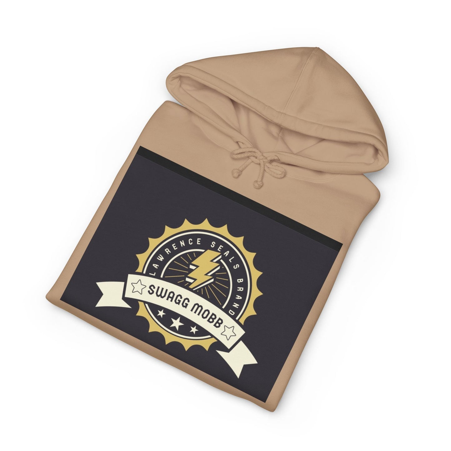 Swagg Mobz Lightning Logo Hoodie — Vintage Badge Graphic Hoodie