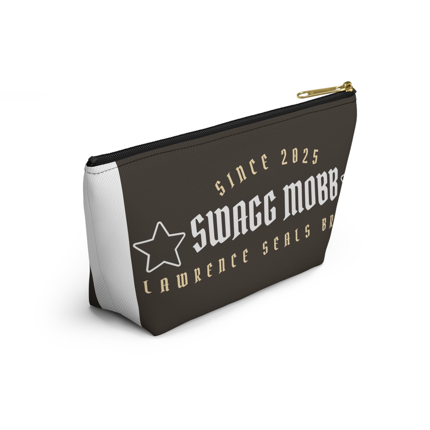 Chic T-bottom Accessory Pouch, Stylish Makeup Bag, Travel Organizer, Gift for Her, Eco-friendly Essentials Case