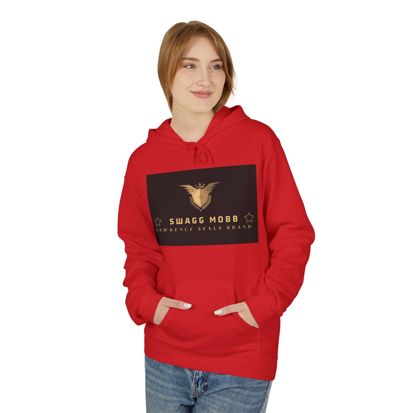 Hoodie - Swagg Mobb Gold Eagle Logo Pullover