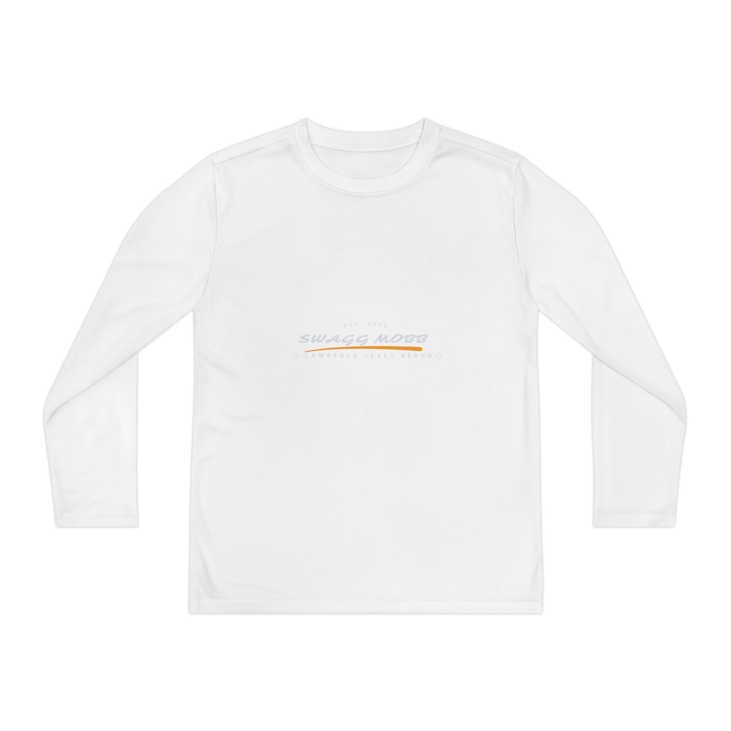 Youth Long Sleeve Athletic Tee, Sportswear for Kids, Perfect for Outdoor Activities, Personalized Gift, Birthday Party Favor