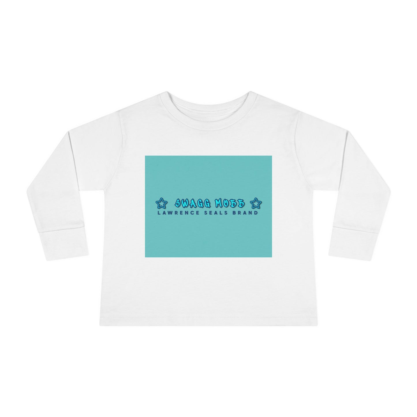 Toddler Long Sleeve Tee — "Squad Vibes" Stars Graphic Kids Shirt