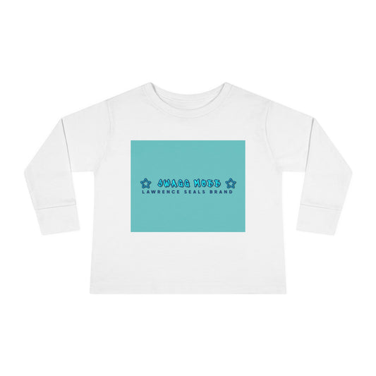 Toddler Long Sleeve Tee — "Squad Vibes" Stars Graphic Kids Shirt