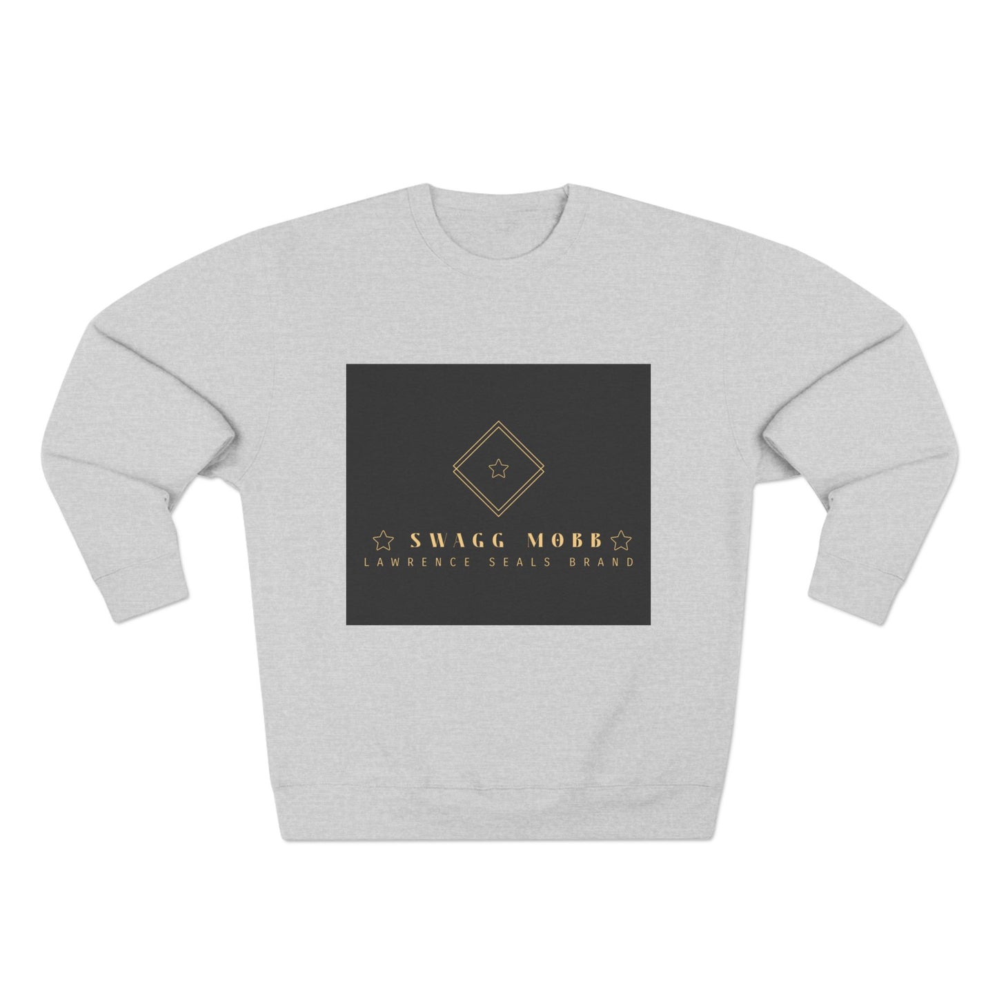 Luxury Logo Sweatshirt — Gold Emblem Crewneck
