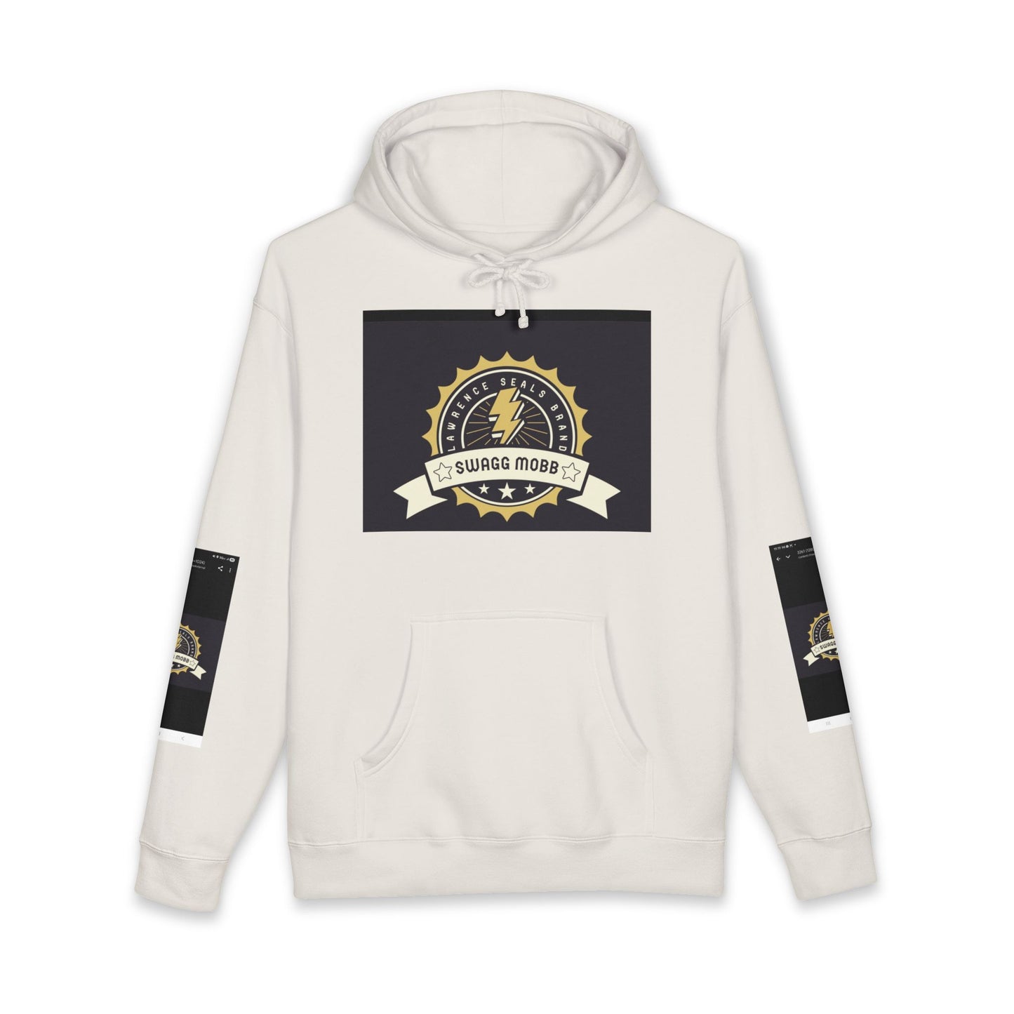 Swagg Mobz Lightning Logo Hoodie — Vintage Badge Graphic Hoodie