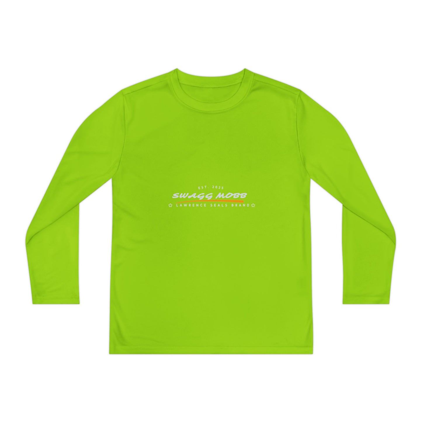 Youth Long Sleeve Athletic Tee, Sportswear for Kids, Perfect for Outdoor Activities, Personalized Gift, Birthday Party Favor