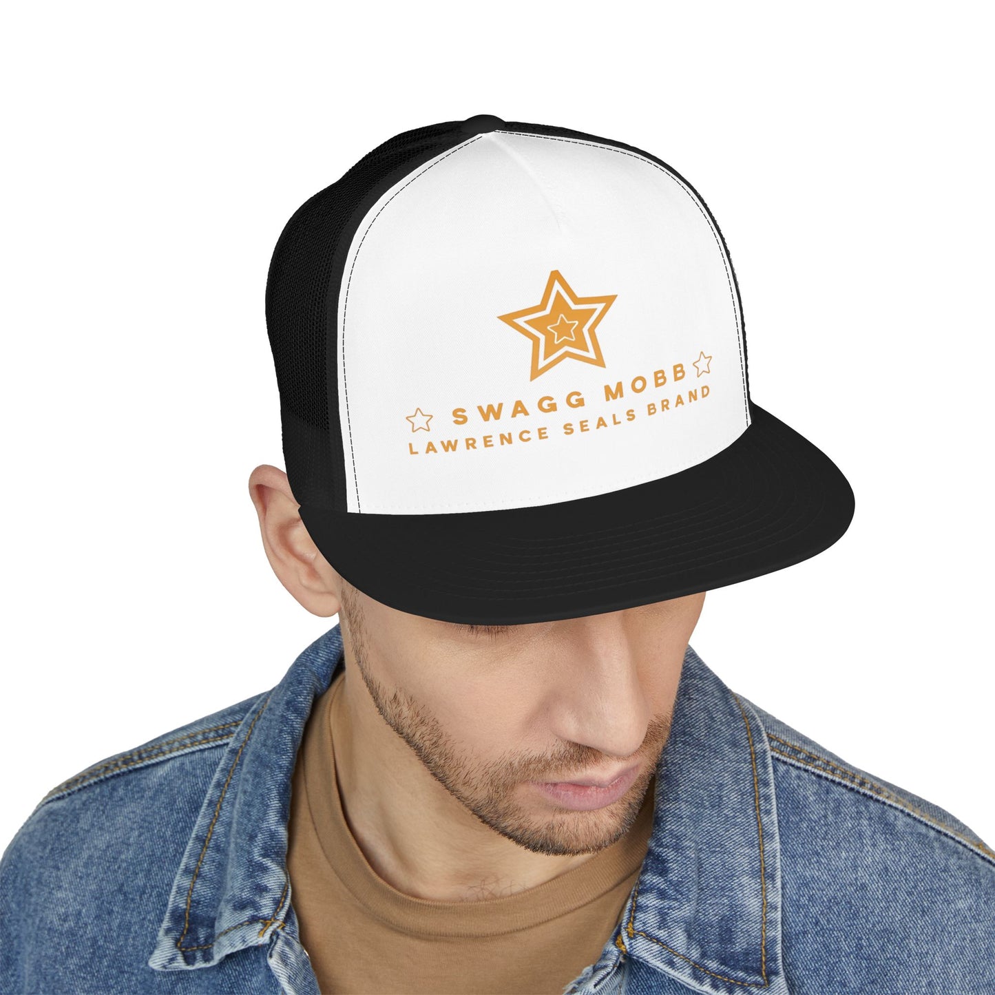 Swagg Mobb Trucker Cap – Lawrence Seals Brand Star Logo