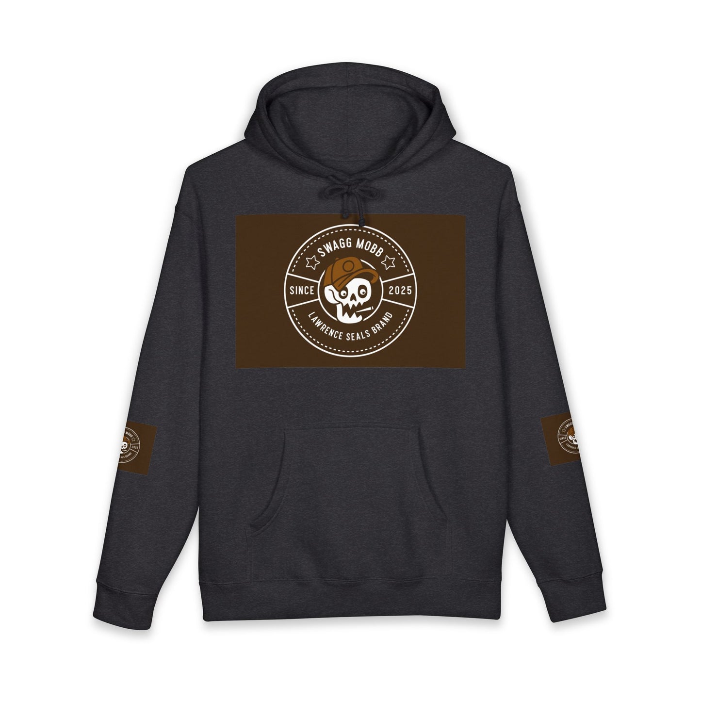 Skull Badge Hoodie – Stoner's Daily Brew Coffee Logo Sweatshirt