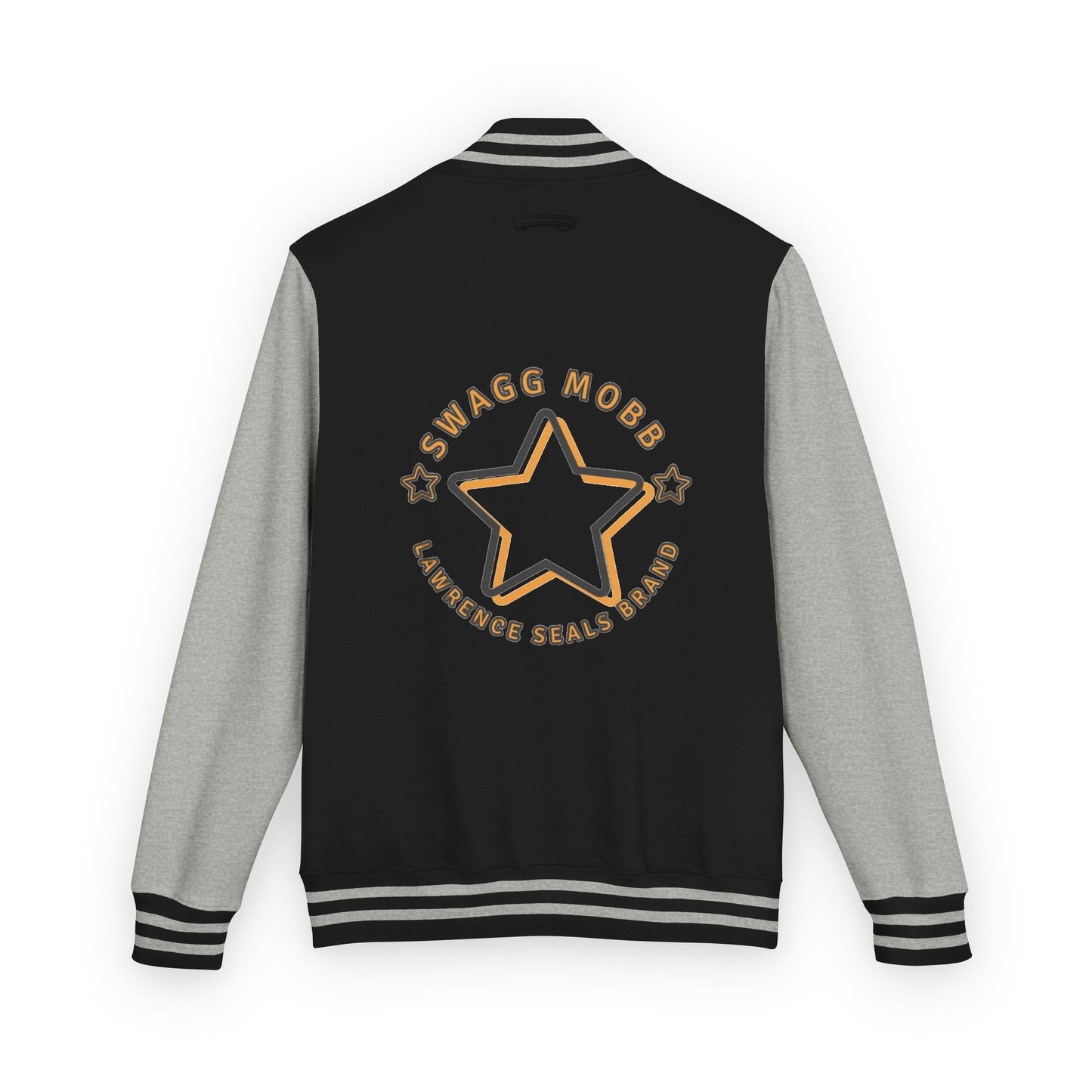 Unisex Heavyweight Letterman Jacket - Stylish Star & Badge Design, Sports Apparel, Cozy Layer, Perfect Gift for Graduations, Birthdays