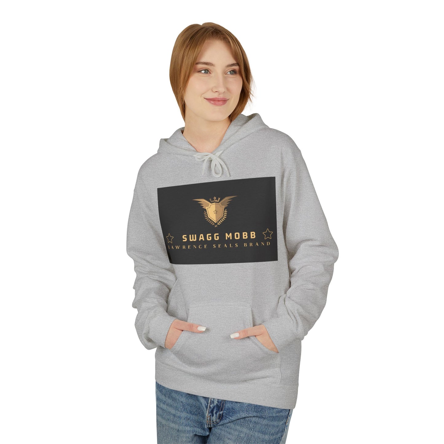 Hoodie - Swagg Mobb Gold Eagle Logo Pullover