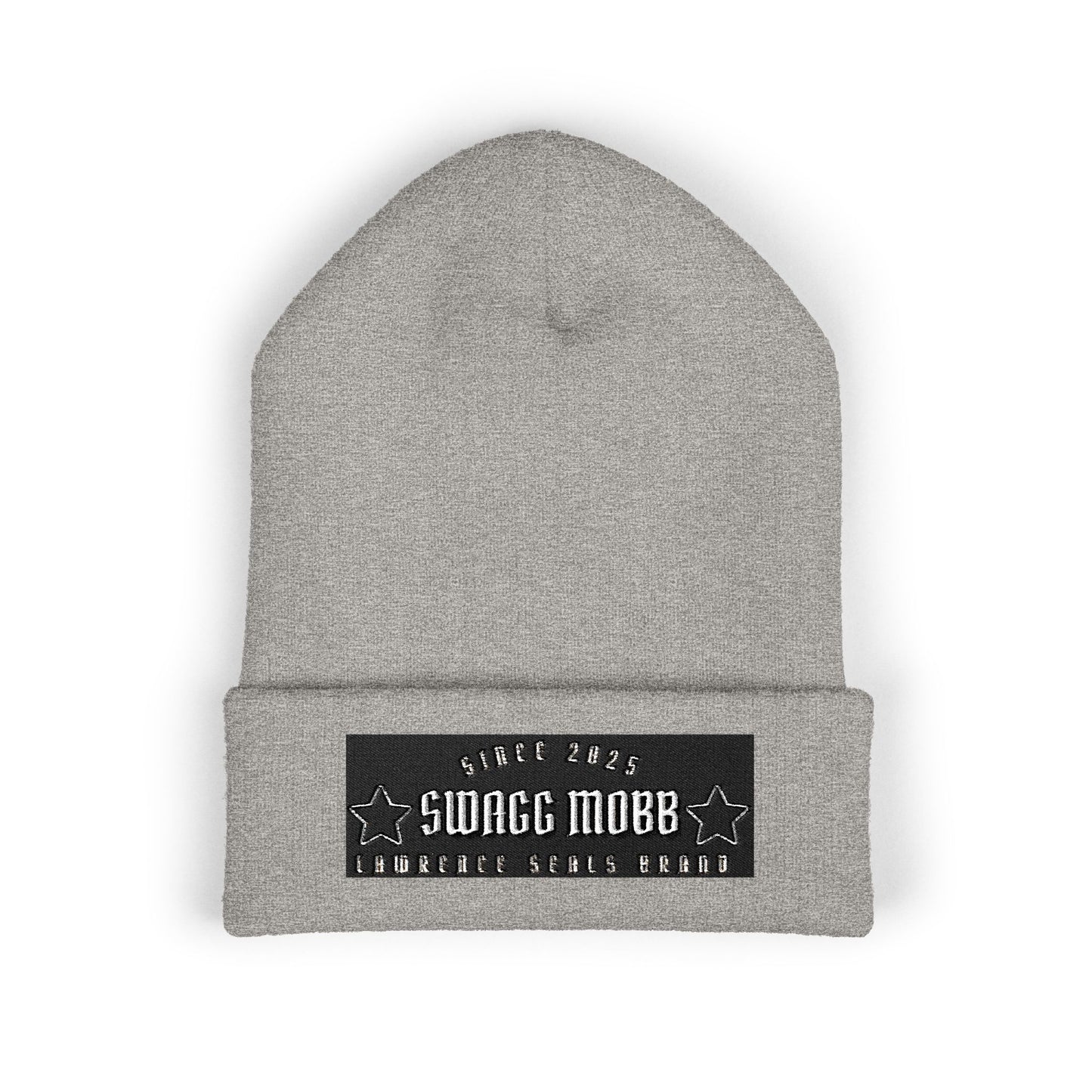 Classic Cuffed Beanie with Embroidered Design - Trendy Winter Hat, Gift for Him/Her, Cozy Accessories, Streetwear Style