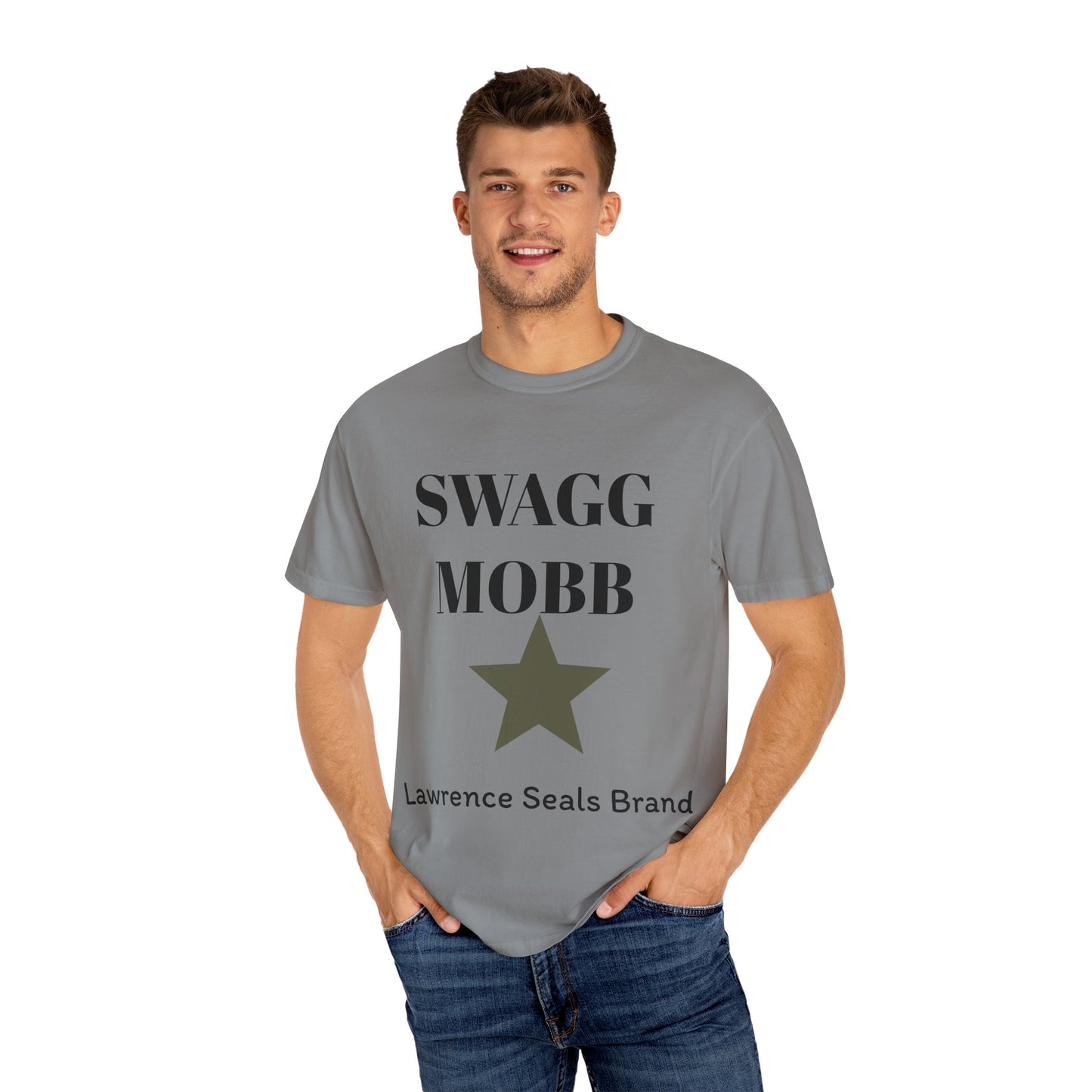 Stylish SWAGG 10BB Unisex Garment-Dyed T-Shirt, Casual Wear, Streetwear, Gift for Him/Her, Comfortable Everyday Tee