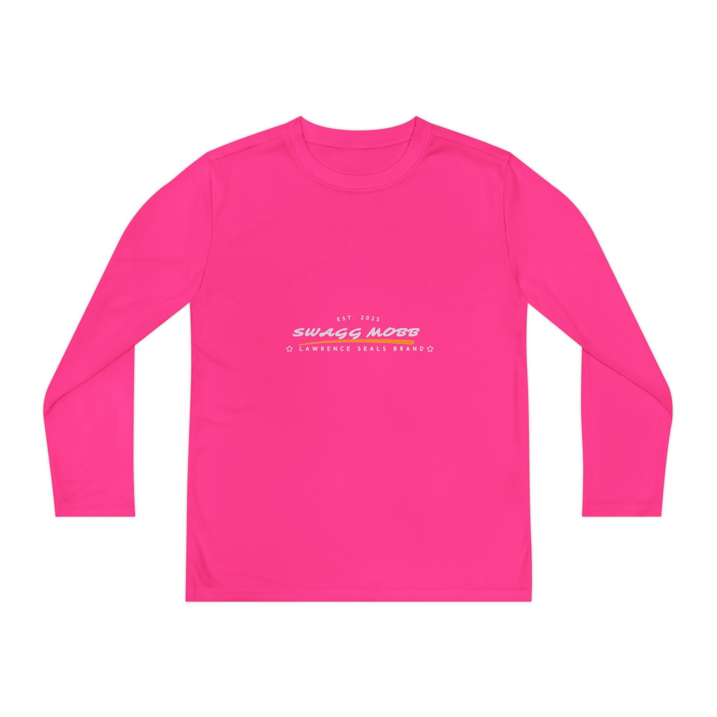 Youth Long Sleeve Athletic Tee, Sportswear for Kids, Perfect for Outdoor Activities, Personalized Gift, Birthday Party Favor