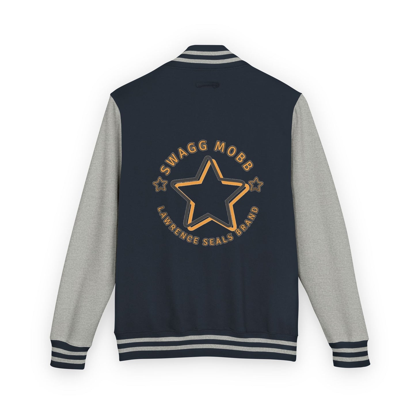 Unisex Heavyweight Letterman Jacket - Stylish Star & Badge Design, Sports Apparel, Cozy Layer, Perfect Gift for Graduations, Birthdays