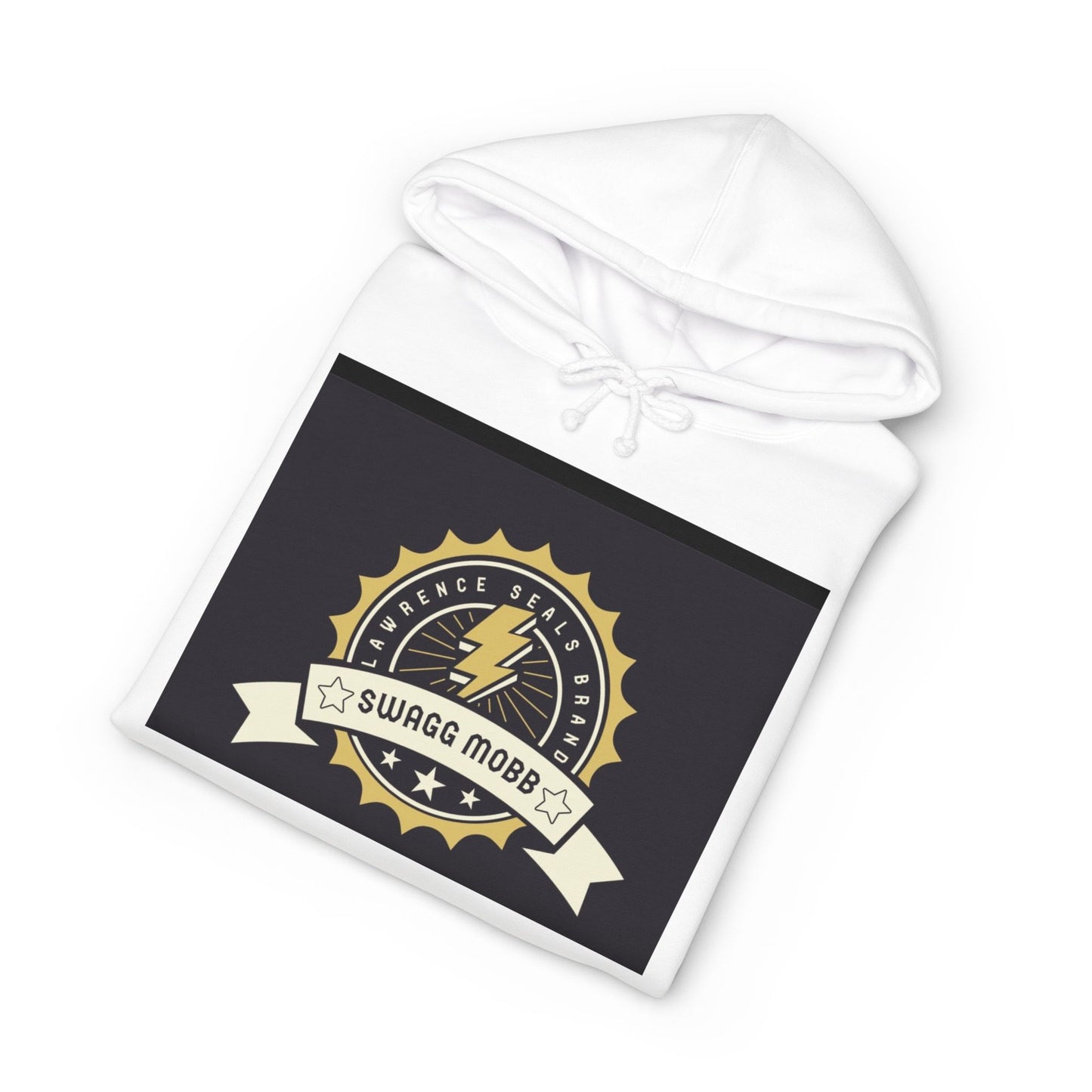 Swagg Mobz Lightning Logo Hoodie — Vintage Badge Graphic Hoodie