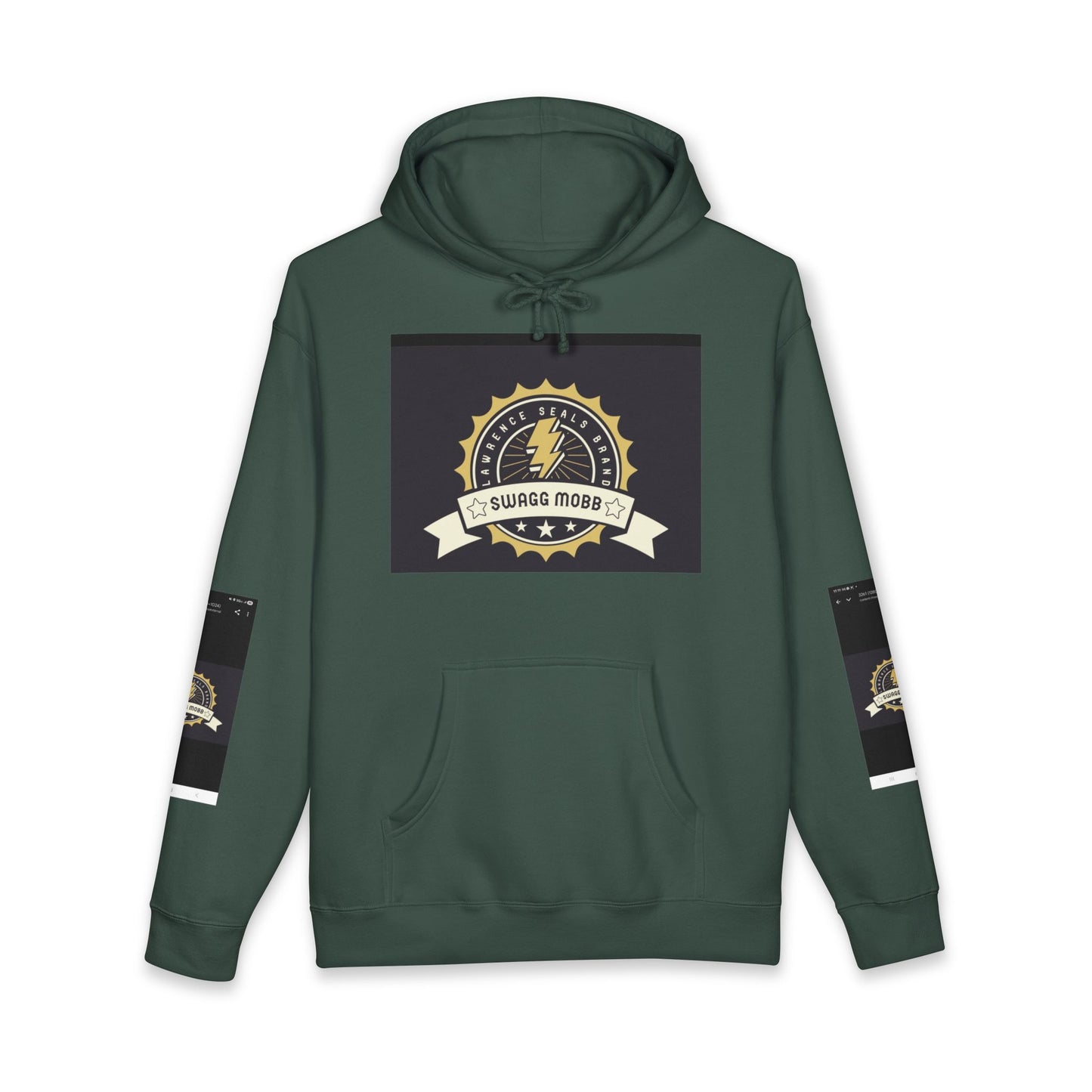 Swagg Mobz Lightning Logo Hoodie — Vintage Badge Graphic Hoodie