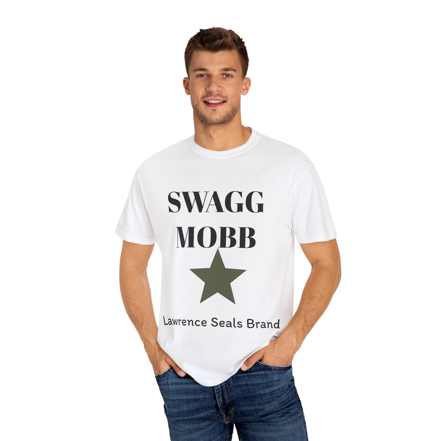 Stylish SWAGG 10BB Unisex Garment-Dyed T-Shirt, Casual Wear, Streetwear, Gift for Him/Her, Comfortable Everyday Tee