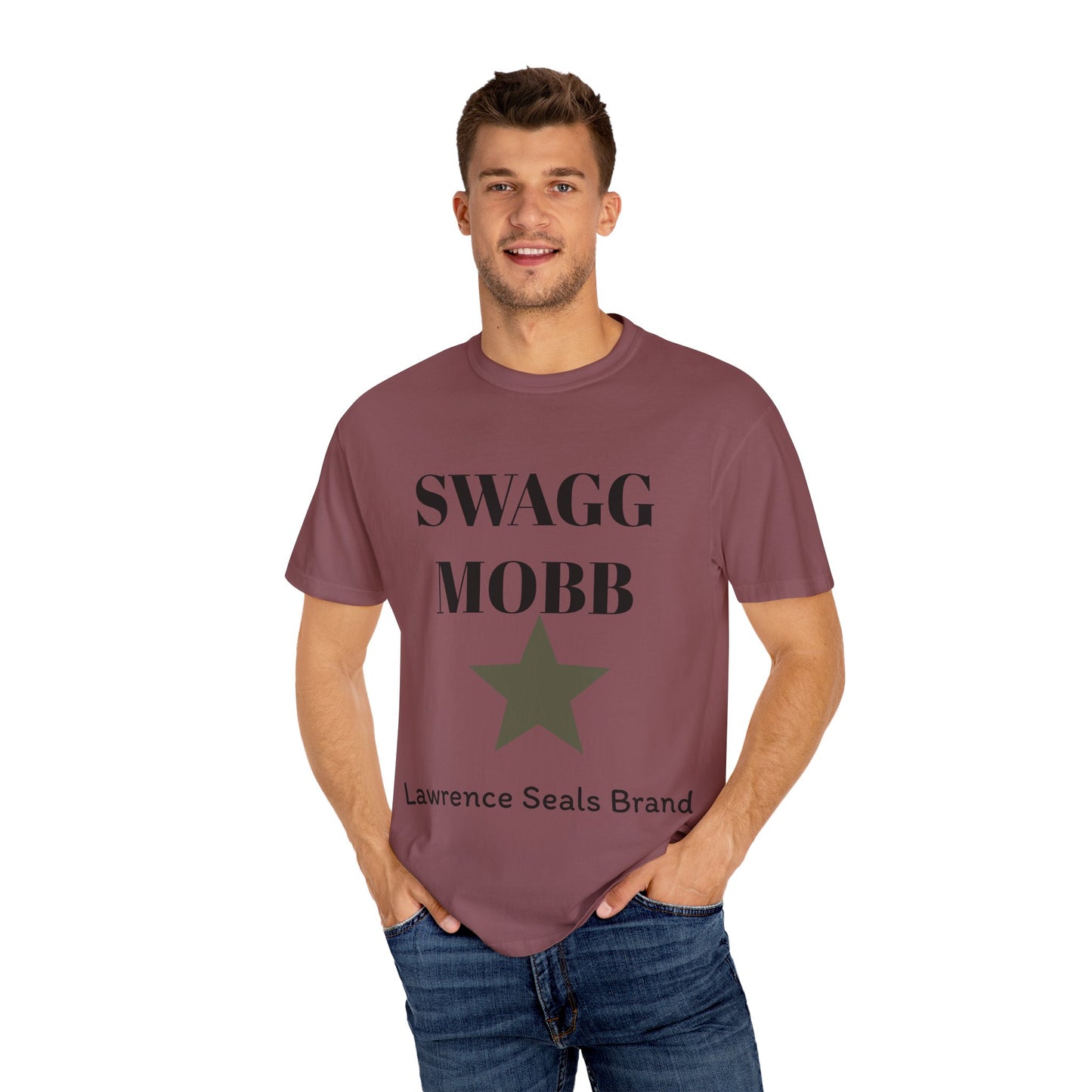Stylish SWAGG 10BB Unisex Garment-Dyed T-Shirt, Casual Wear, Streetwear, Gift for Him/Her, Comfortable Everyday Tee