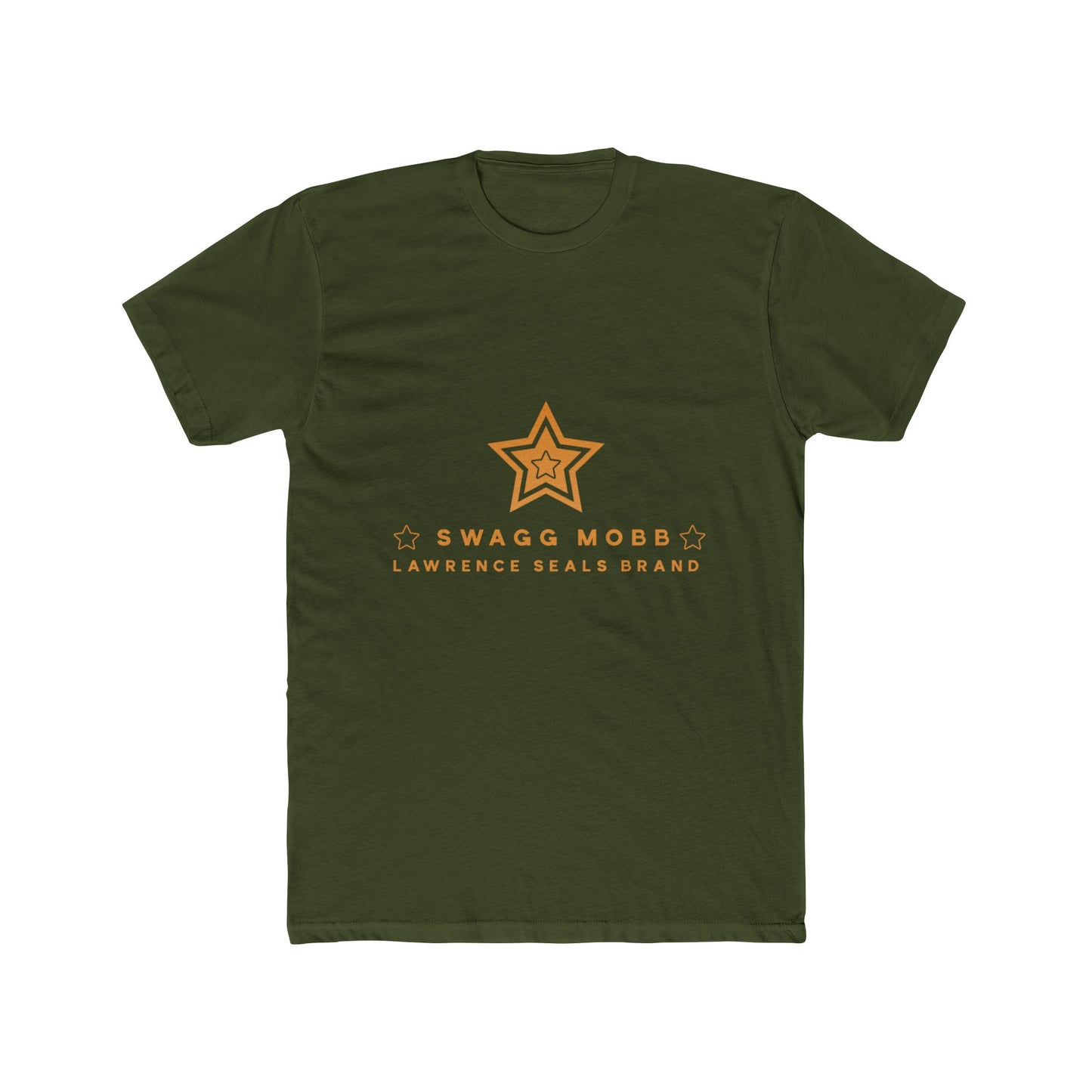 Swagg Mobb Star Logo Tee — 'Swagg Mobb Lawrence Seals Brand' Crewneck T-Shirt