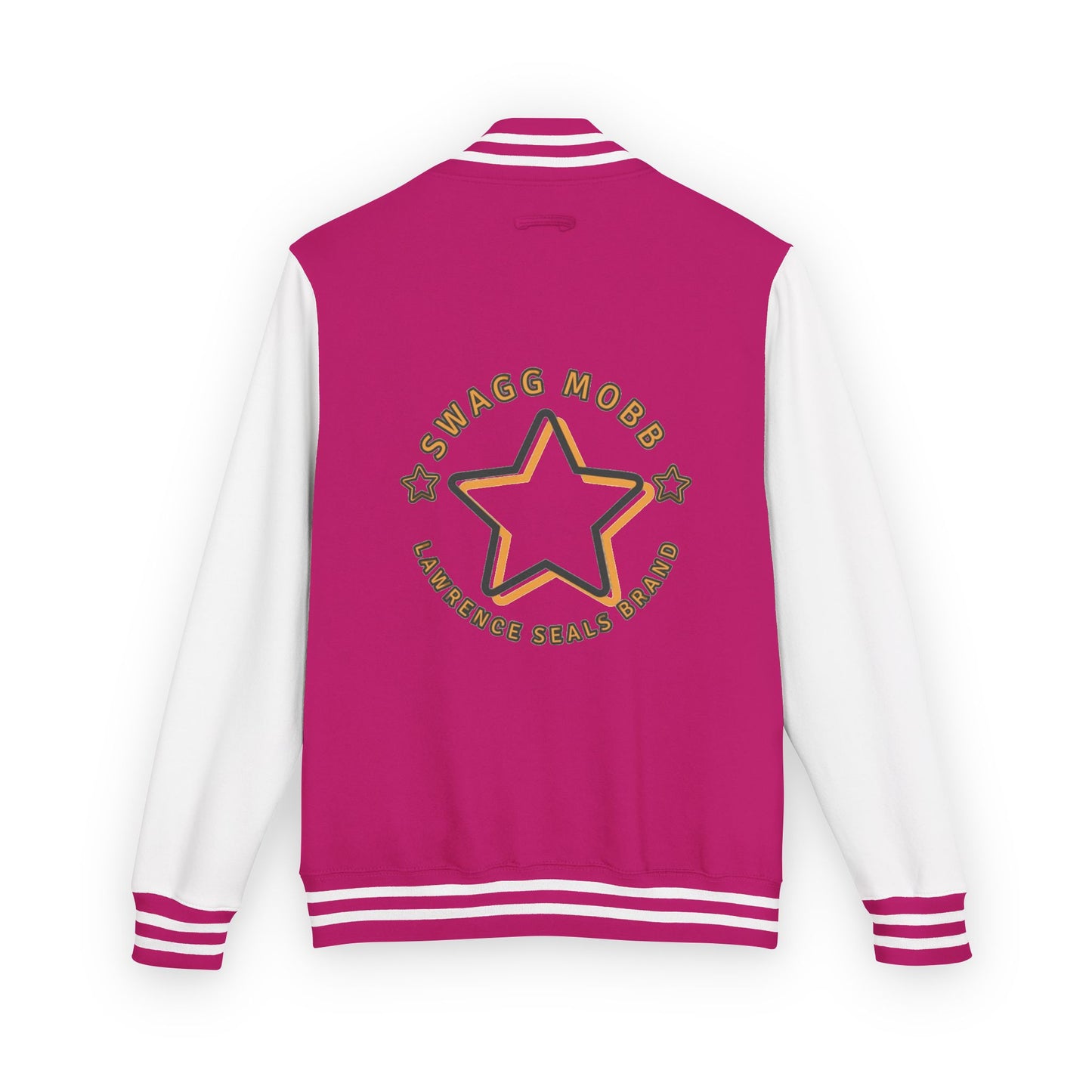 Unisex Heavyweight Letterman Jacket - Stylish Star & Badge Design, Sports Apparel, Cozy Layer, Perfect Gift for Graduations, Birthdays