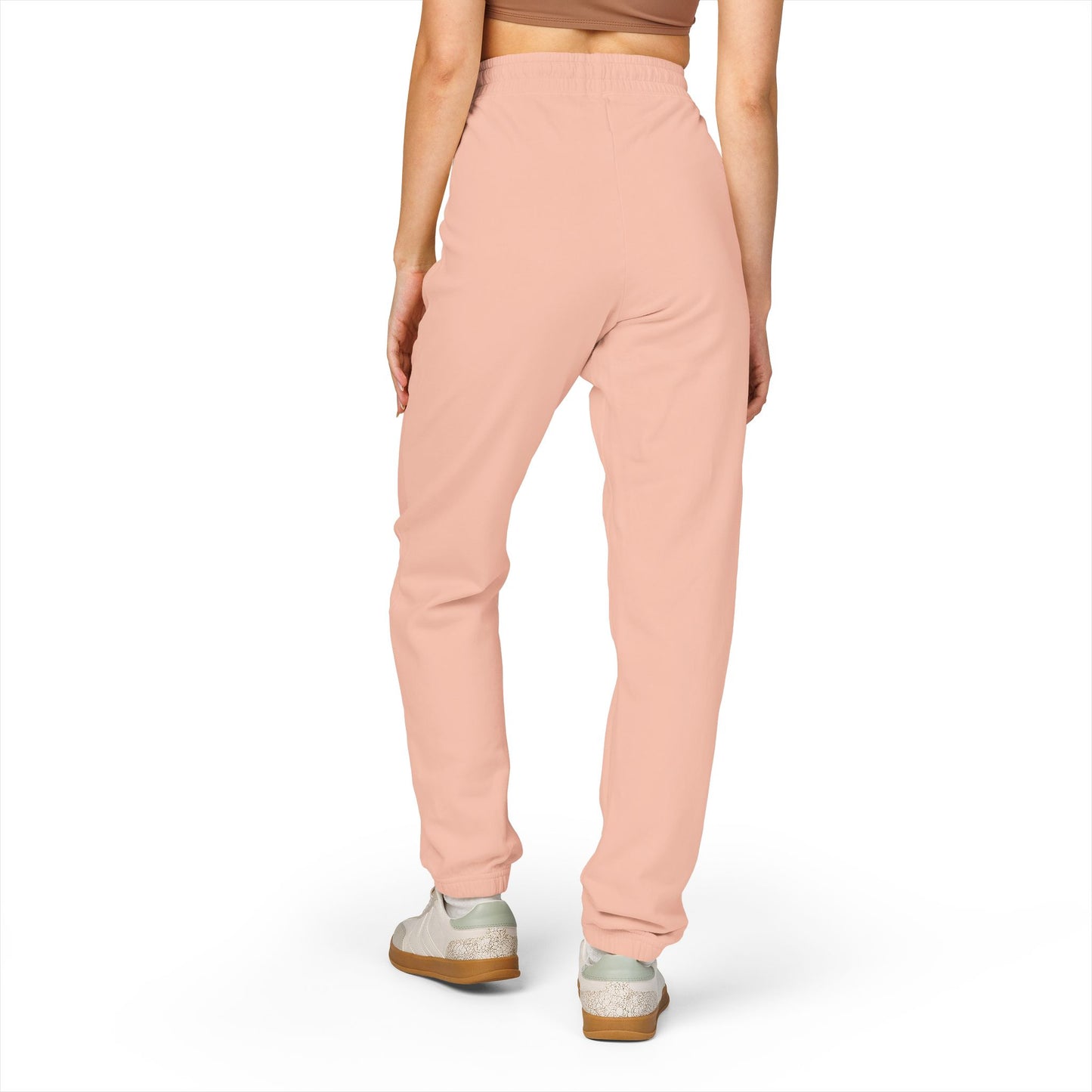 Comfortable Unisex Garment-Dyed Fleece Sweatpants with Casual Style