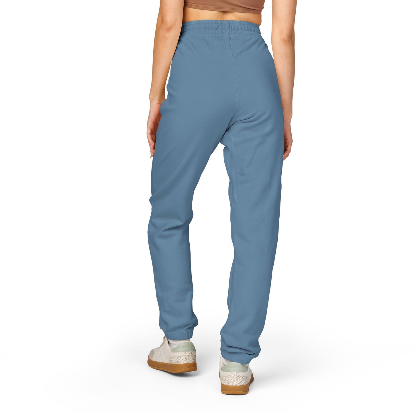 Fleece Sweatpants — Rustic Patch 'Coastal Riders' Graphic