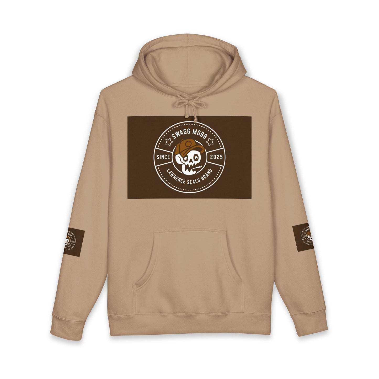 Skull Badge Hoodie – Stoner's Daily Brew Coffee Logo Sweatshirt