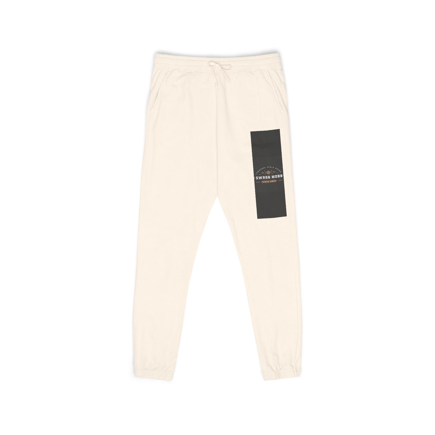 Fleece Sweatpants — Rustic Patch 'Coastal Riders' Graphic