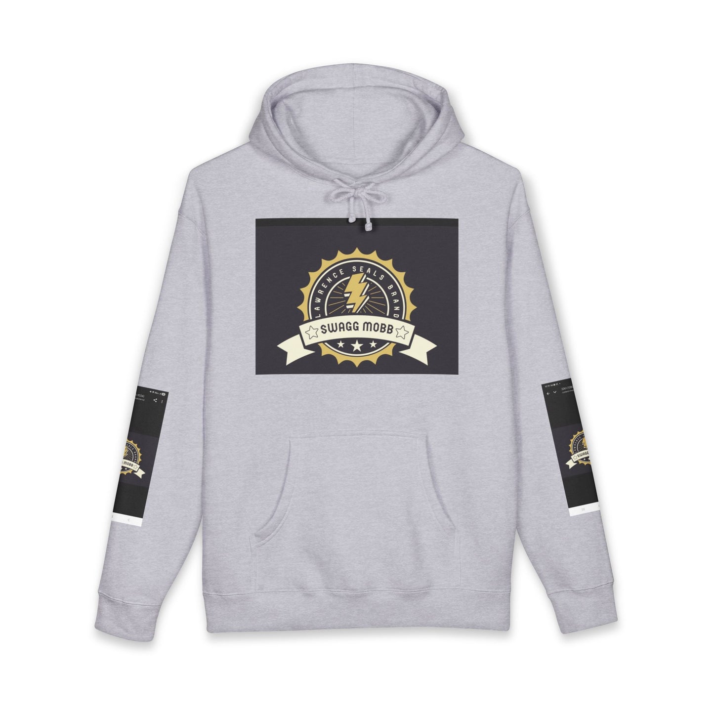 Swagg Mobz Lightning Logo Hoodie — Vintage Badge Graphic Hoodie