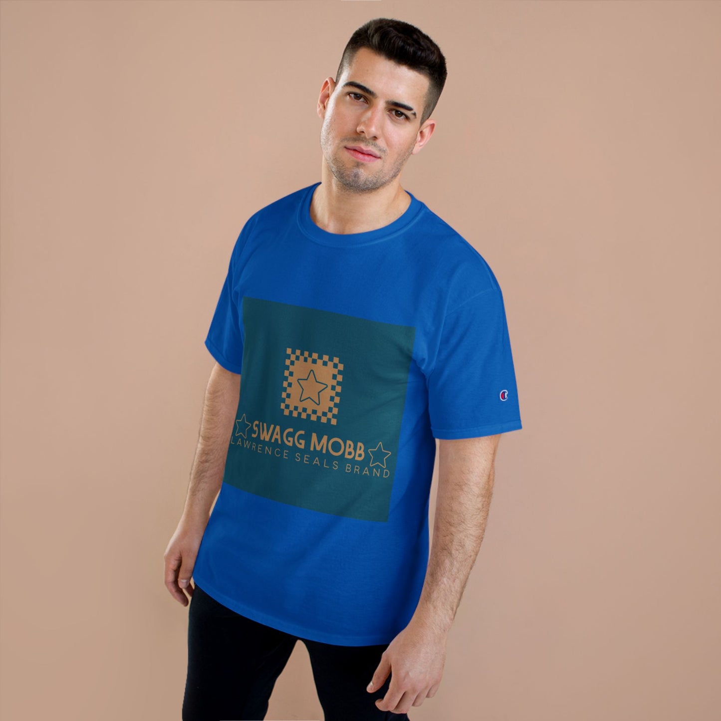 Champion T-Shirt — Swagg Mobb Logo Graphic Tee