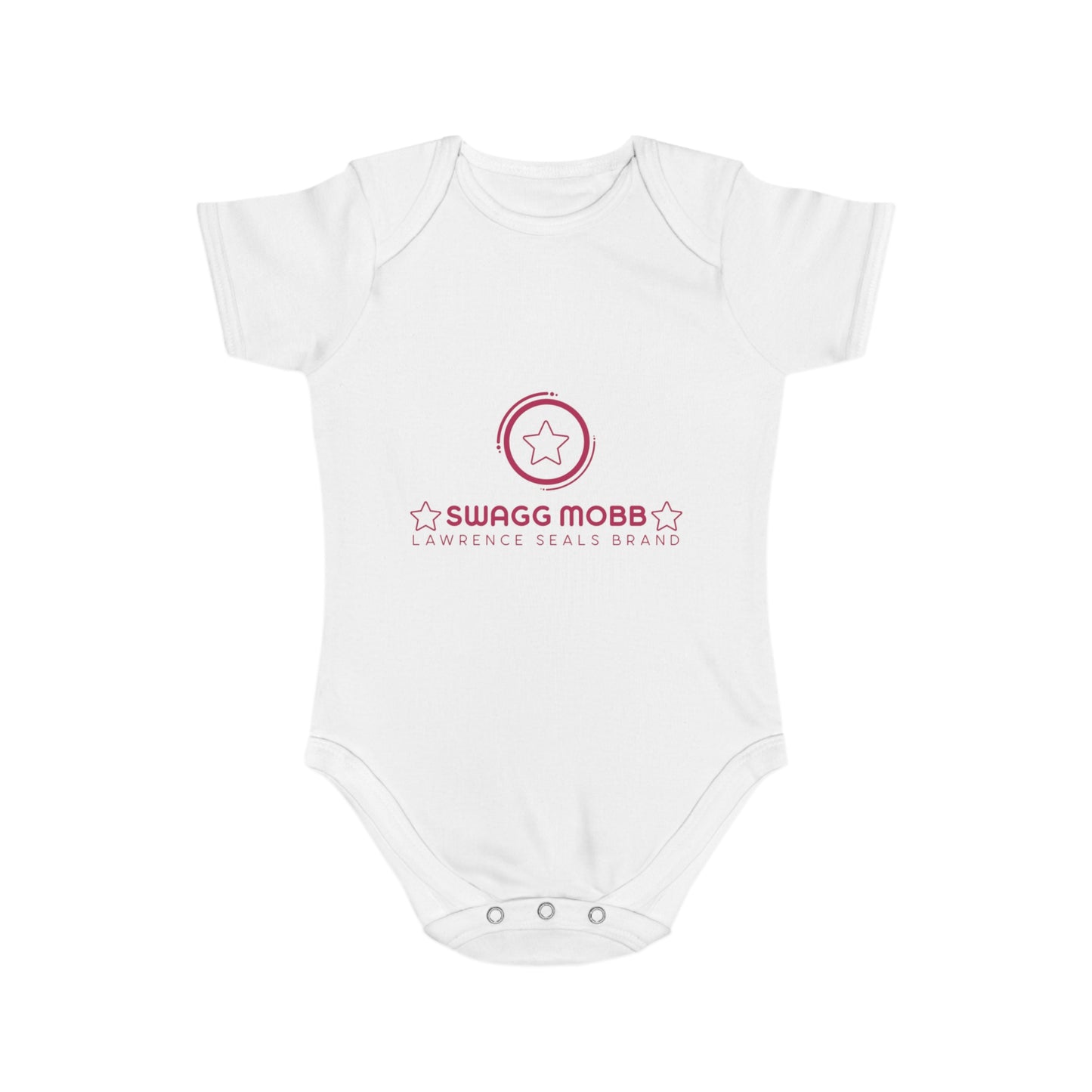 Baby Bodysuit - Pink "Swagg Mobb" Logo Infant Onesie