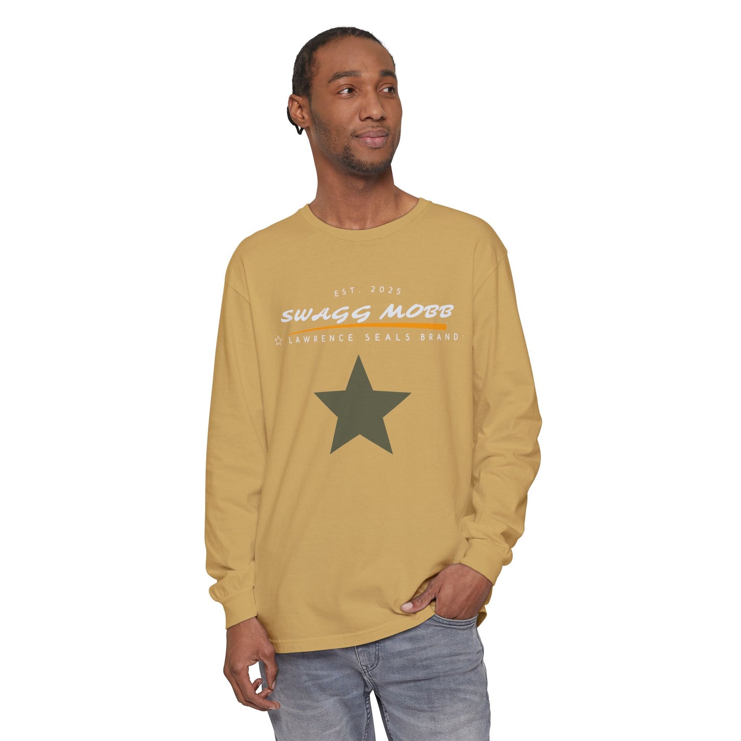 Unisex Garment-dyed Long Sleeve T-Shirt