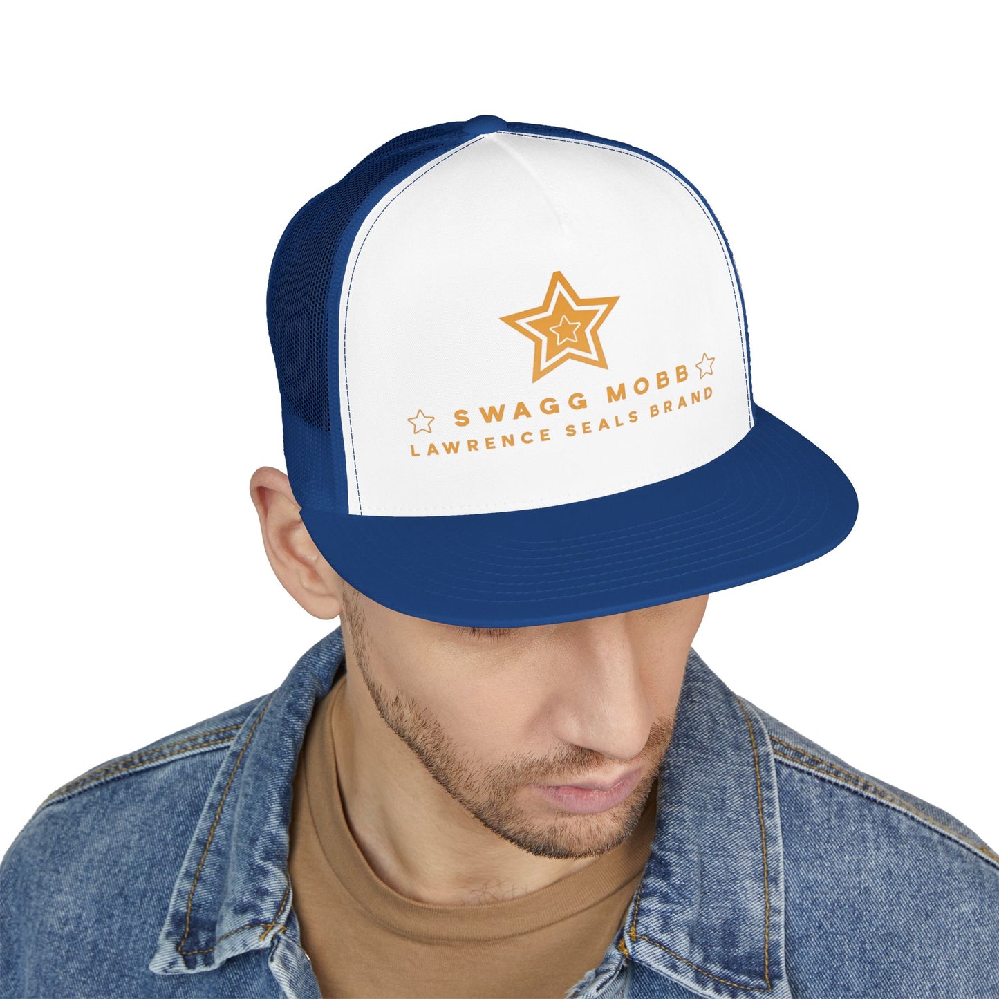 Swagg Mobb Trucker Cap – Lawrence Seals Brand Star Logo