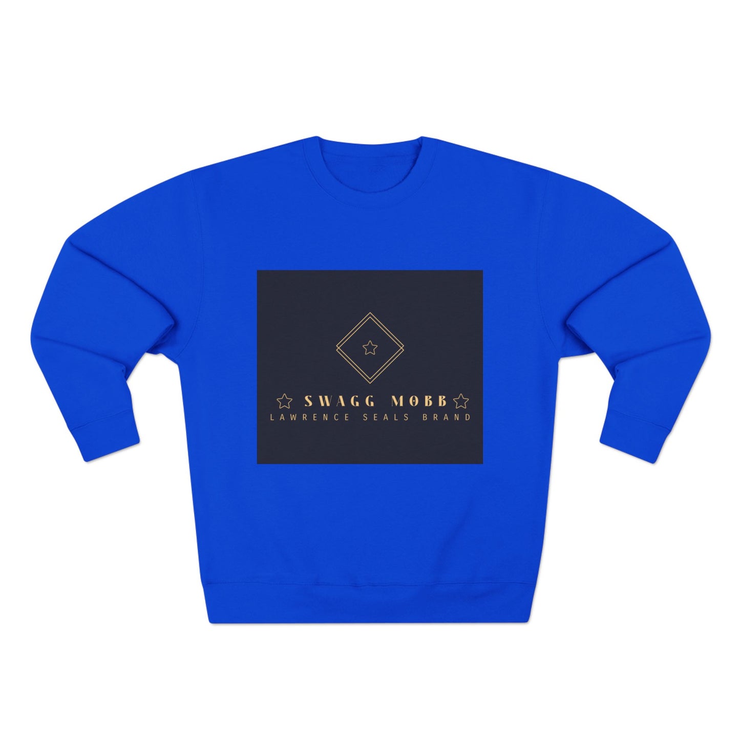 Luxury Logo Sweatshirt — Gold Emblem Crewneck
