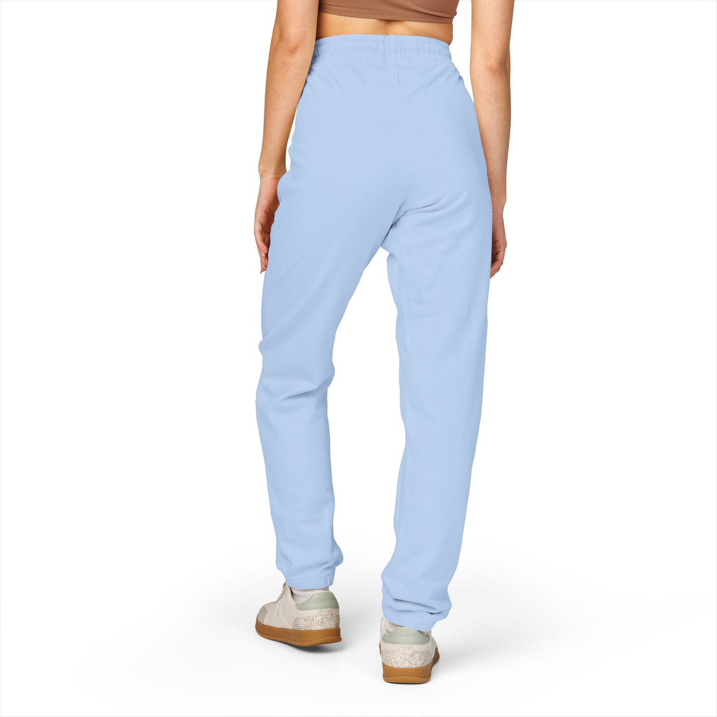 Fleece Sweatpants — Rustic Patch 'Coastal Riders' Graphic