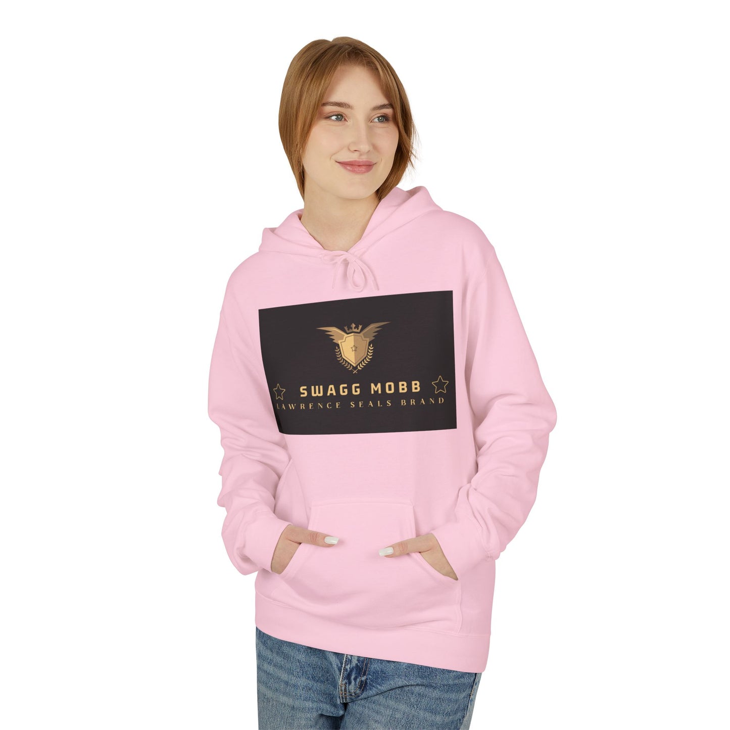 Hoodie - Swagg Mobb Gold Eagle Logo Pullover