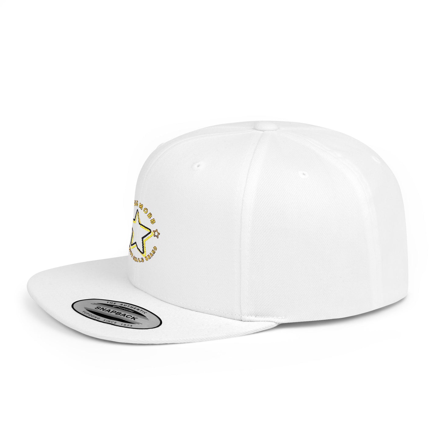 Stylish Flat Bill Snapback Hat, Trendy Cap, Unisex Baseball Hat, Summer Accessory, Gift for Sports Lovers