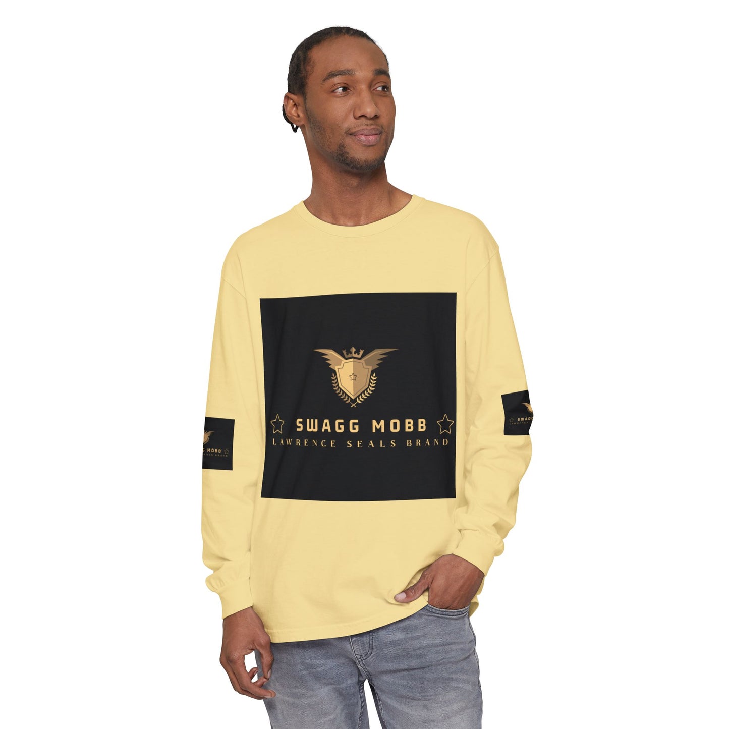 Swagg Mobb Eagle Logo Long Sleeve T-Shirt