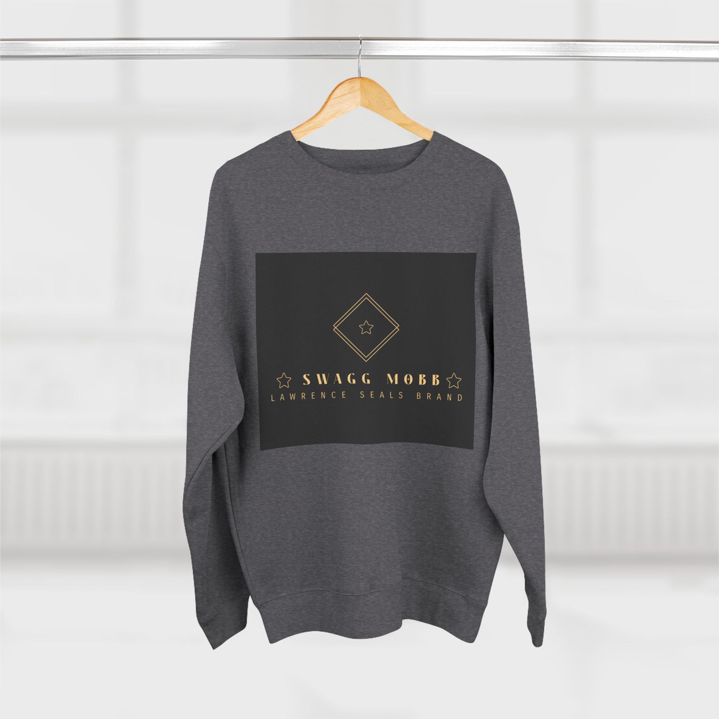 Luxury Logo Sweatshirt — Gold Emblem Crewneck