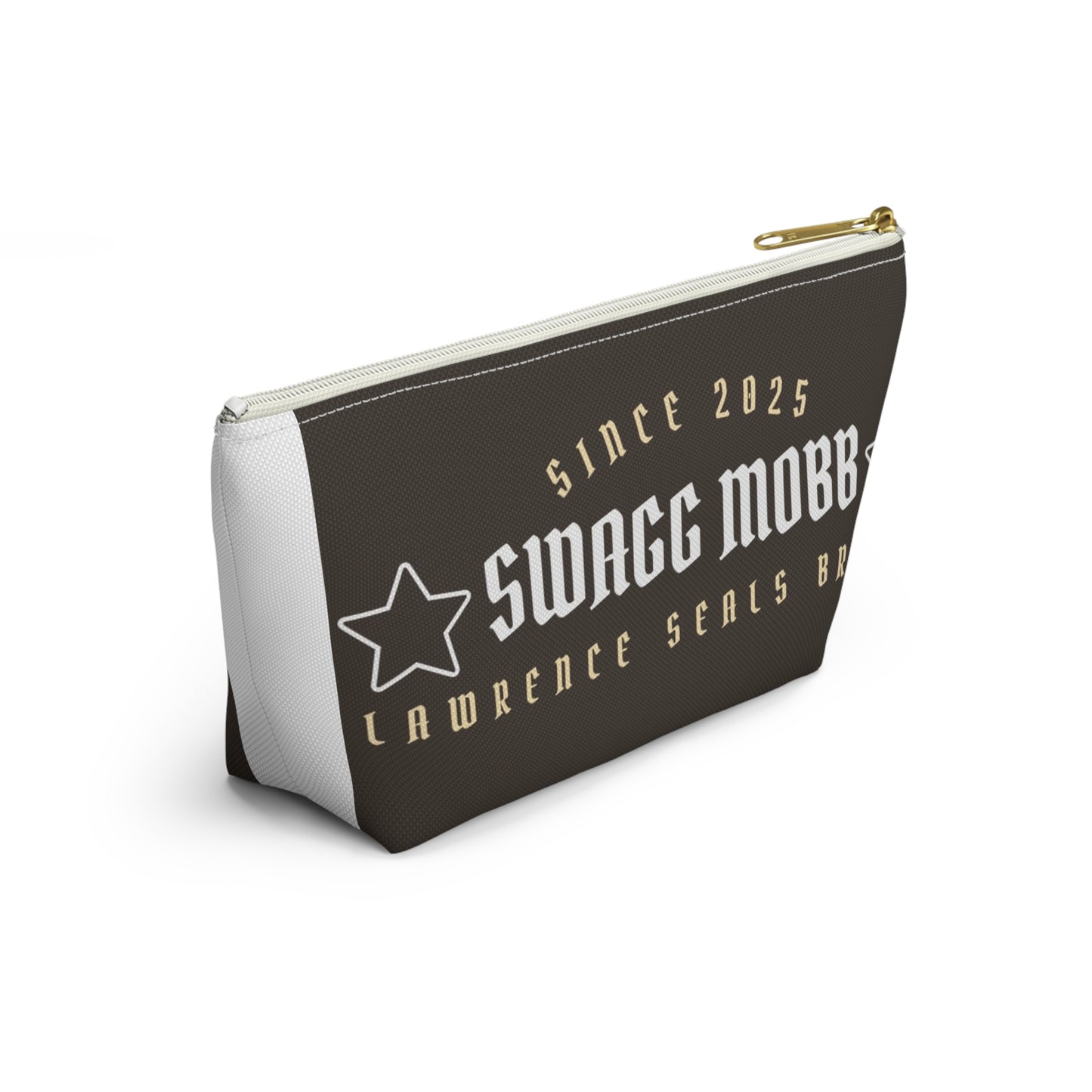 Chic T-bottom Accessory Pouch, Stylish Makeup Bag, Travel Organizer, Gift for Her, Eco-friendly Essentials Case