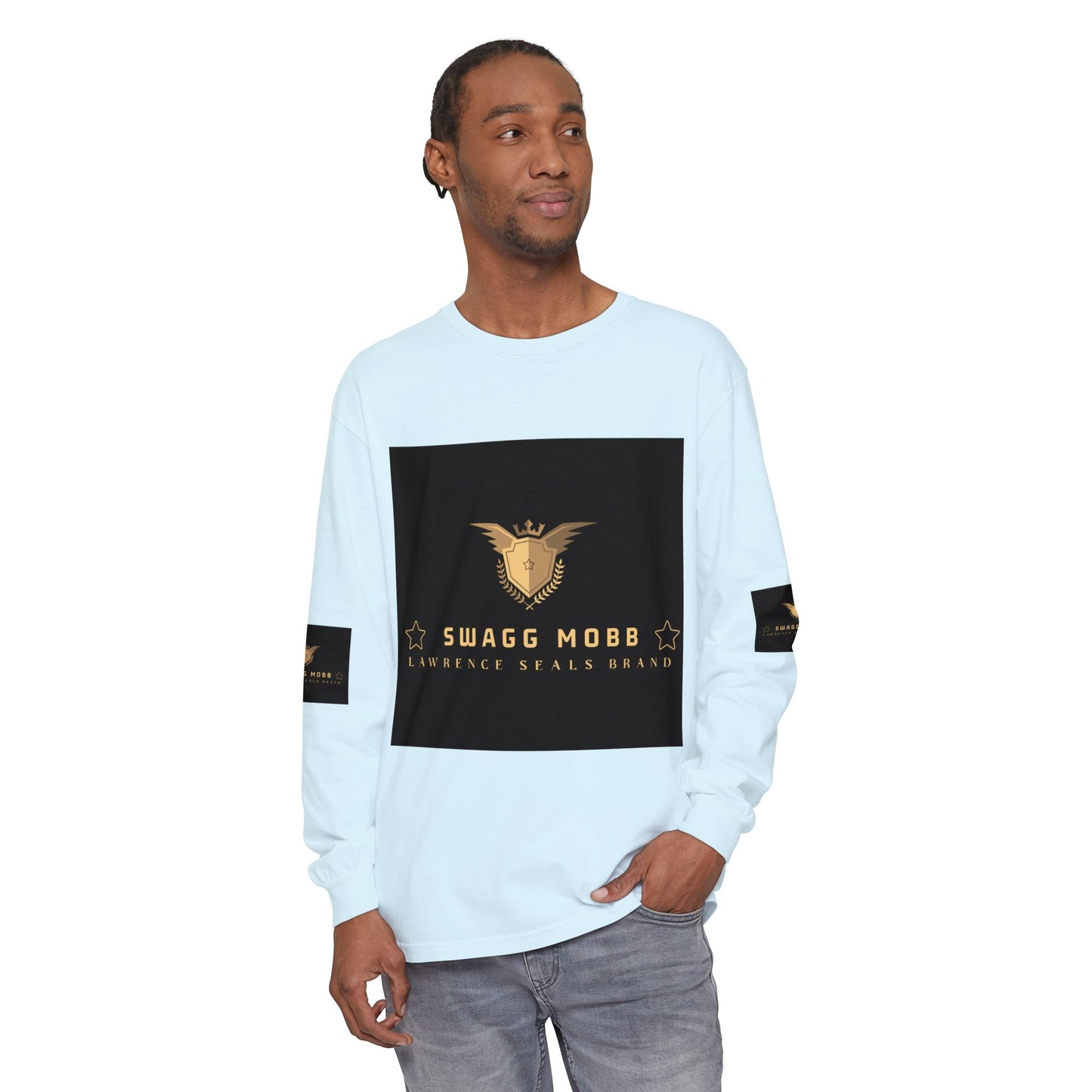 Swagg Mobb Eagle Logo Long Sleeve T-Shirt