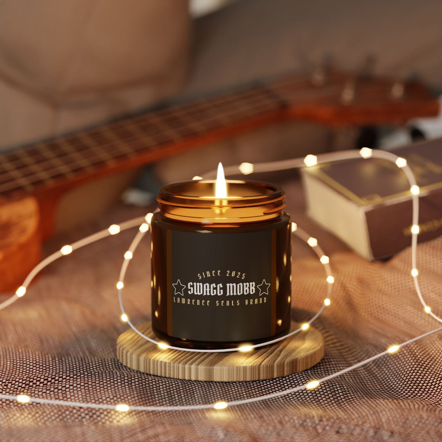 Amber Jar Scented Soy Candle - Cozy Home Decor, Gift for Moms, Relaxation, Aromatherapy, Birthday Gift