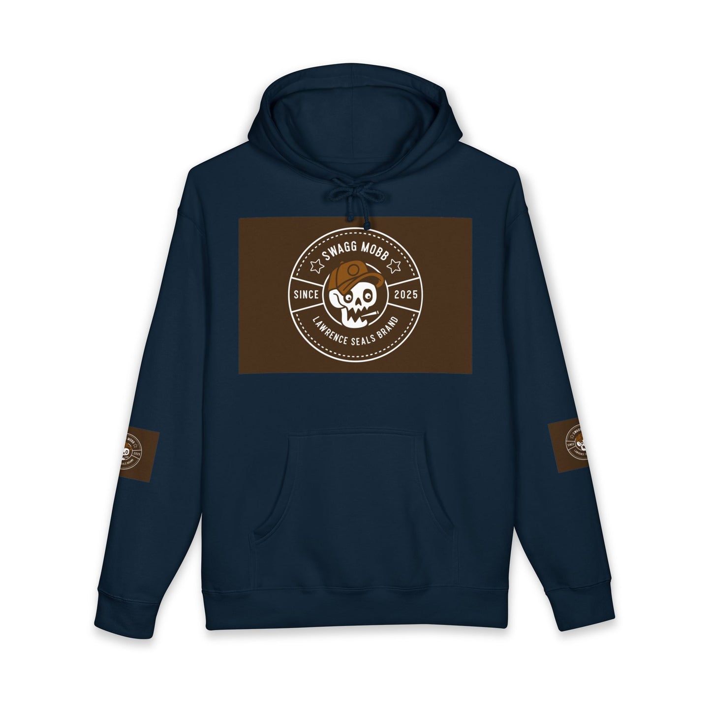 Skull Badge Hoodie – Stoner's Daily Brew Coffee Logo Sweatshirt