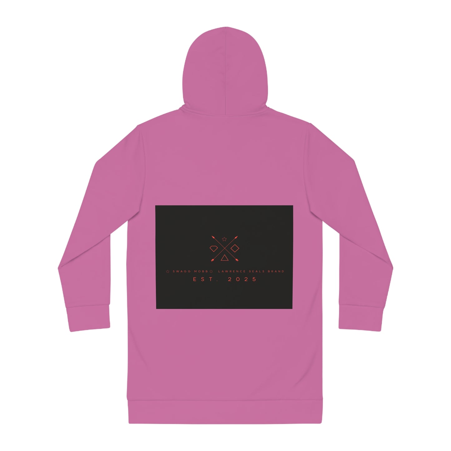 Cozy Graphic Hoodie Dress — Minimal 'Eat Your' Logo Pullover